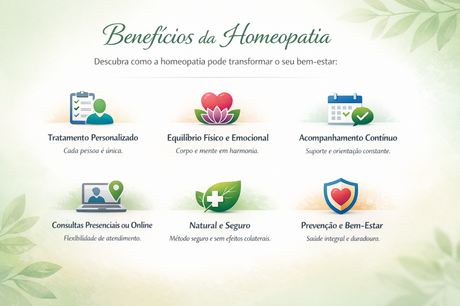 Benefícios da Homeopatia